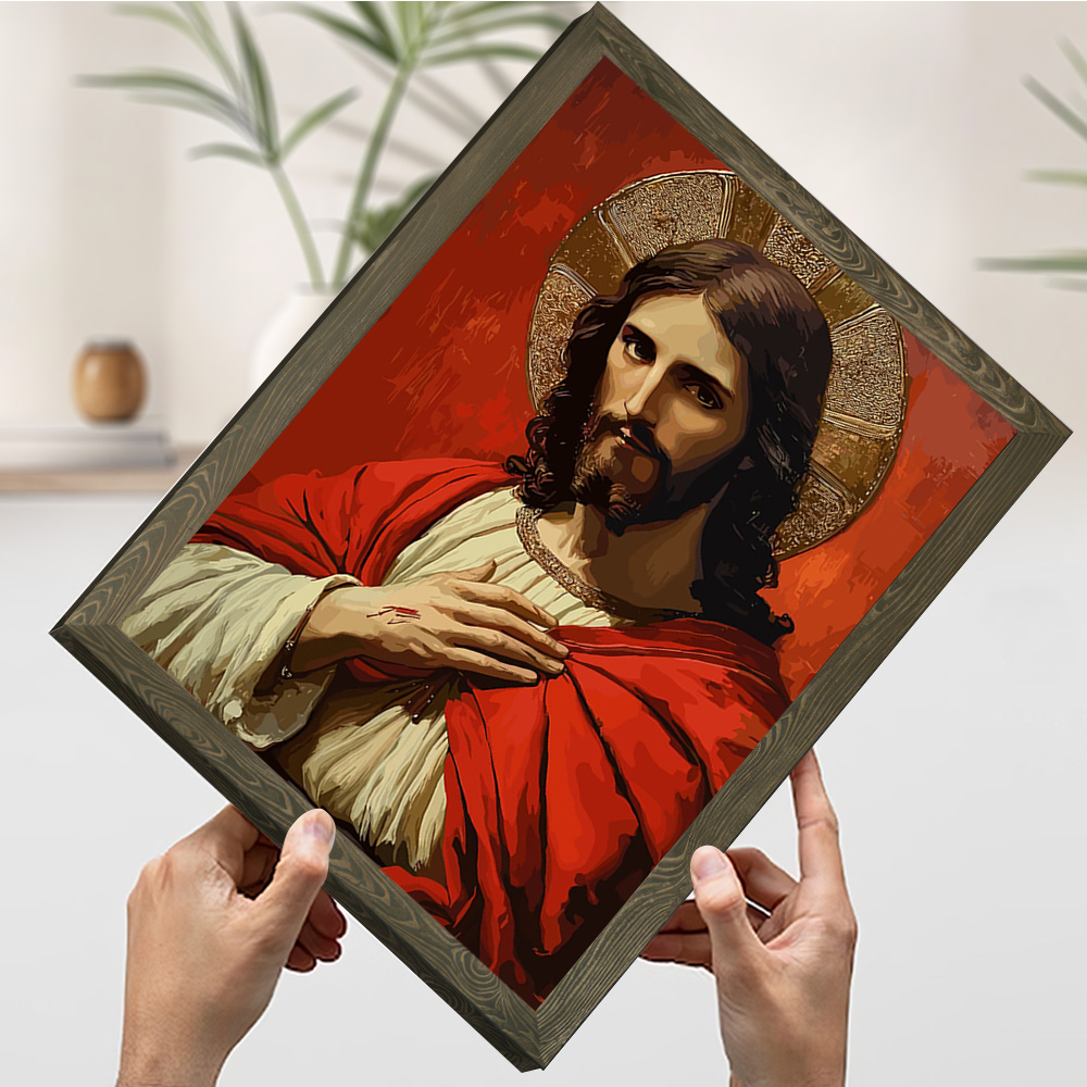 Portrait of Jesus Christ With  - Home Decor Jesus 评论和价格