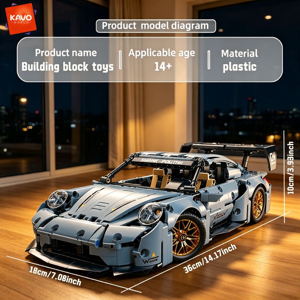 KAVOWORLD 973pcs Cool Toys Bui - Home Decor On Wheels 评论和价格