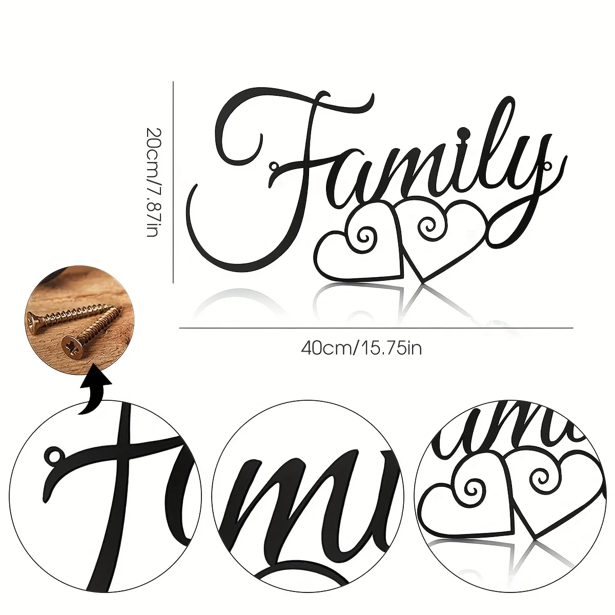 CIFBUY Family Wall Sign Metal  - Home Decor Trends 评论和价格