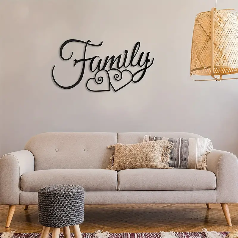 CIFBUY Family Wall Sign Metal  - Home Decor Trends 评论和价格