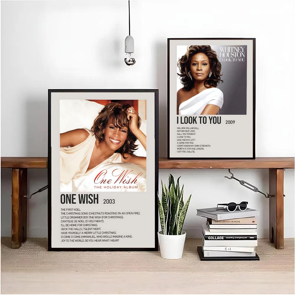 W-Whitney H-Houston A-Album Po - Home Decor Houston 评论和价格