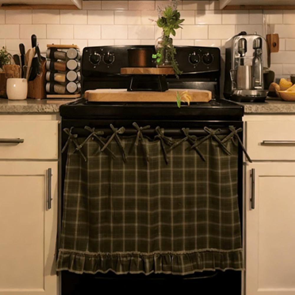 Oven Skirt Artisanal Farmhouse - Home Decor Curtain 评论和价格