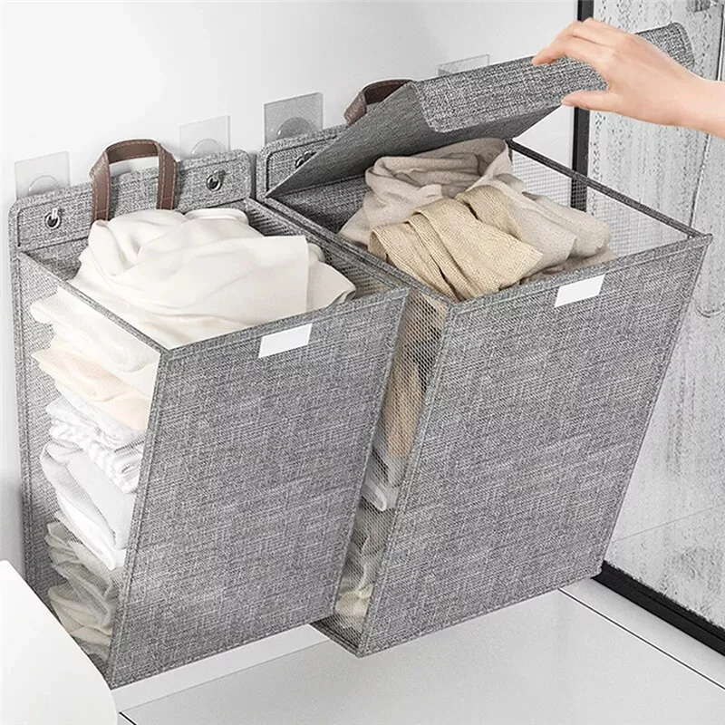 1 Pc Foldable Adhesive Laundry - Woven Wall Basket 评论和价格