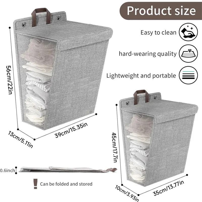 1 Pc Foldable Adhesive Laundry - Woven Wall Basket 评论和价格