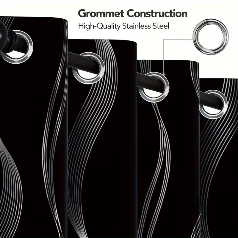 Black Blackout Curtains for Li - Blackout Curtains 评论和价格
