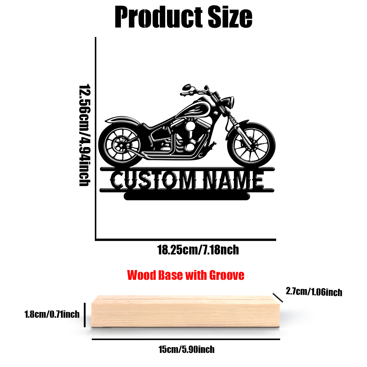 1Pc Csutom Name Road Motorbike - Home Decor Product 评论和价格