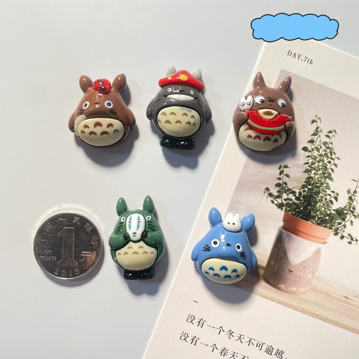 Totoro Anime Resin Fridge Magn - Home Decor Product 评论和价格