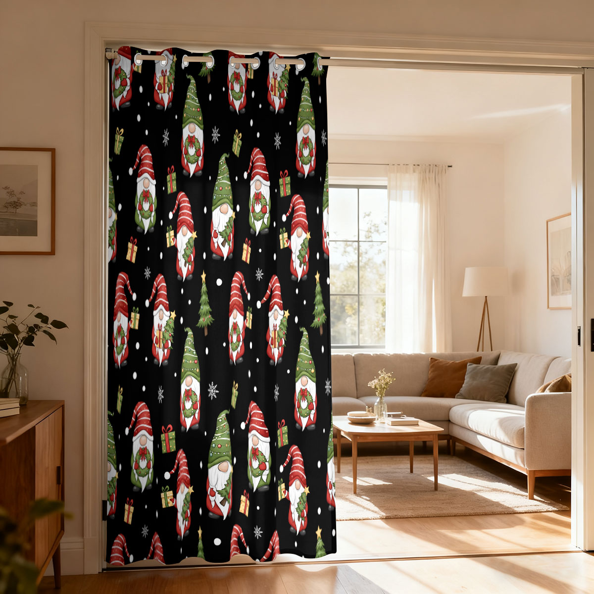 Christmas Dwarf Xmas Tree Gift - Home Decor Curtain 评论和价格